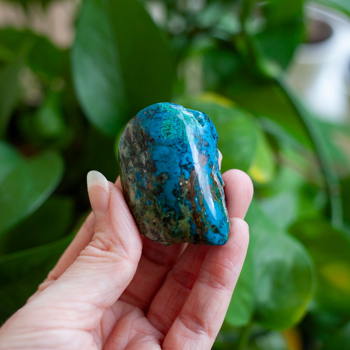 Select Stone Set No. 3: Green Garnet, Aurichalcite, Chrysocolla, Blue Opal