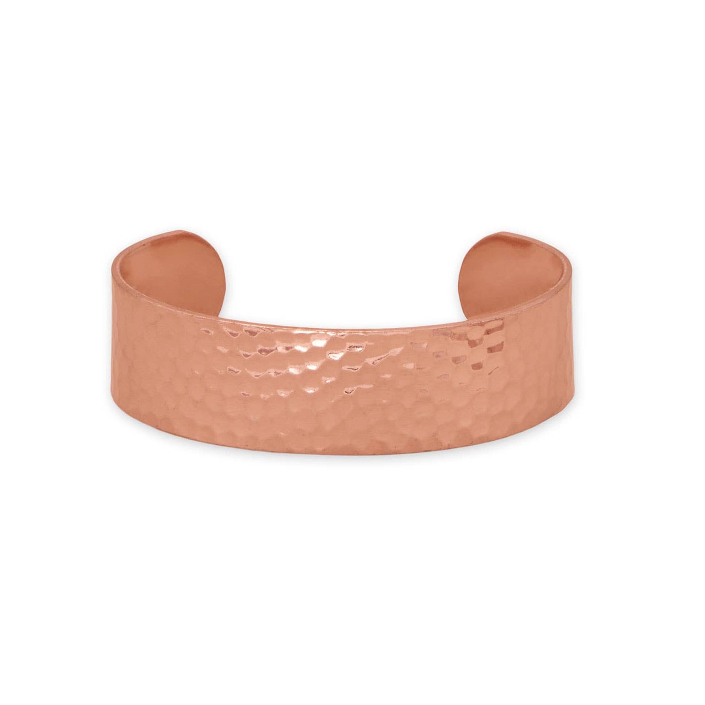 Hammered Solid Copper Cuff Bracelet, 19mm