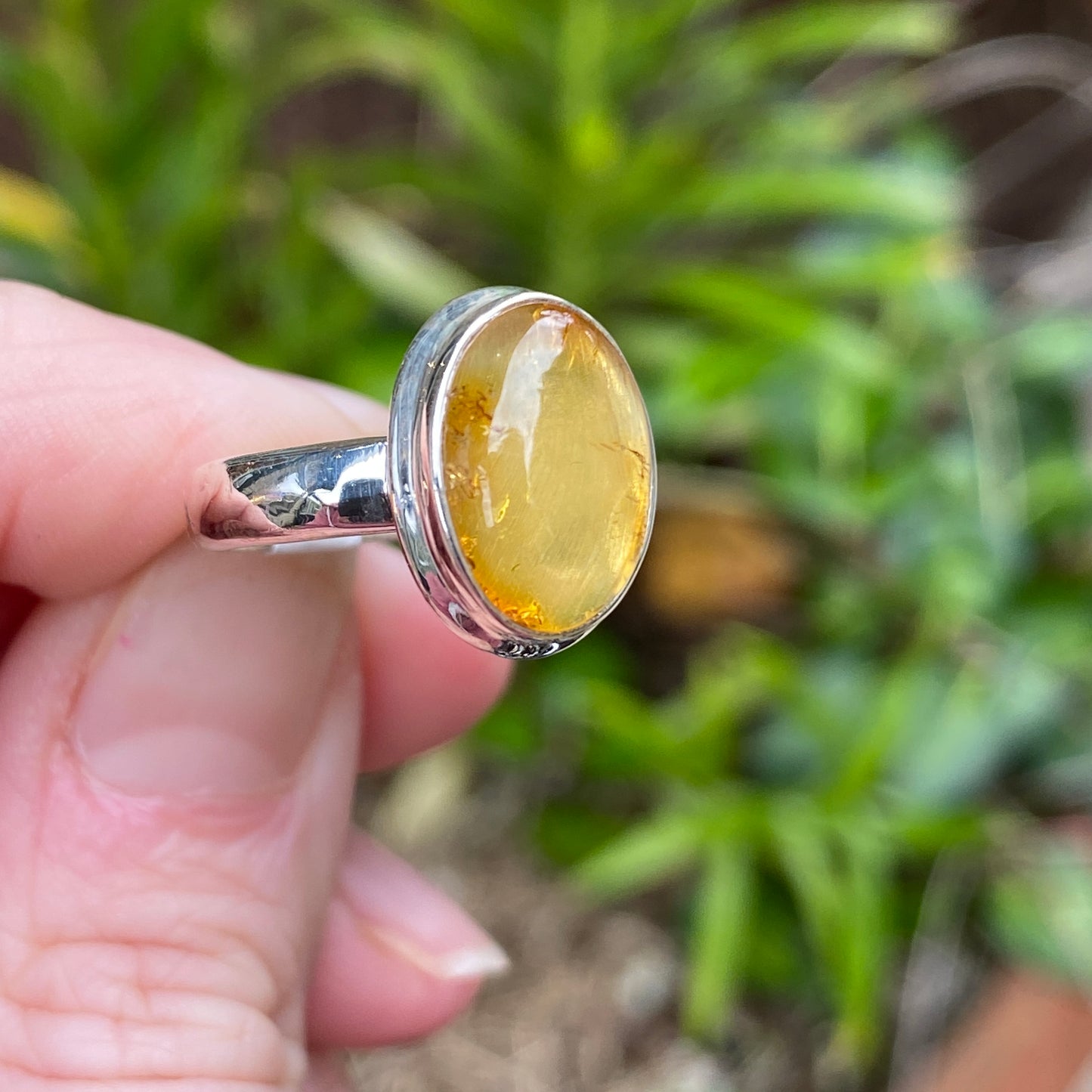 Baltic Amber RIng, Size 6.5