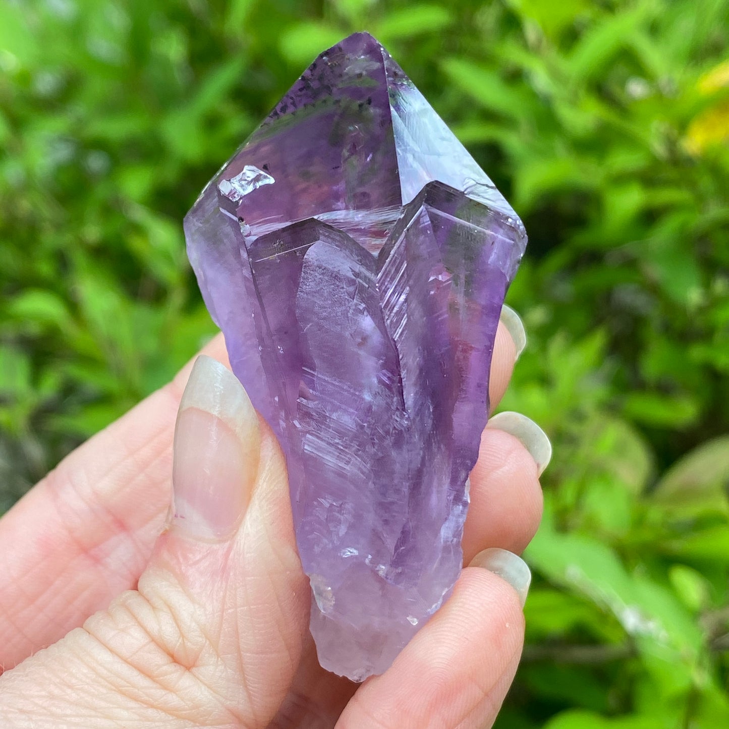 Amethyst Point with Goethite