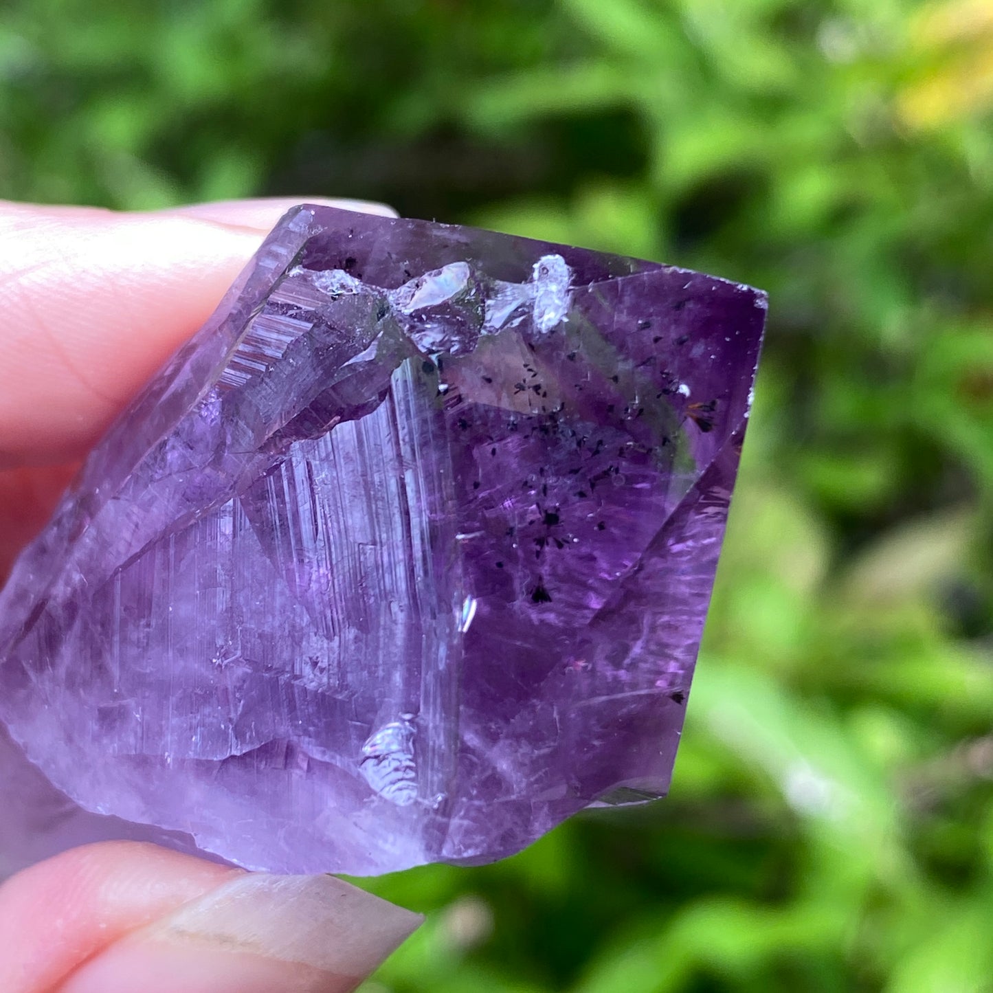 Amethyst Point with Goethite