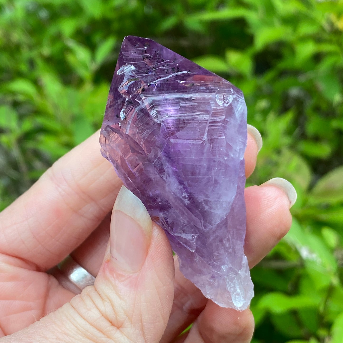 Amethyst Point with Goethite