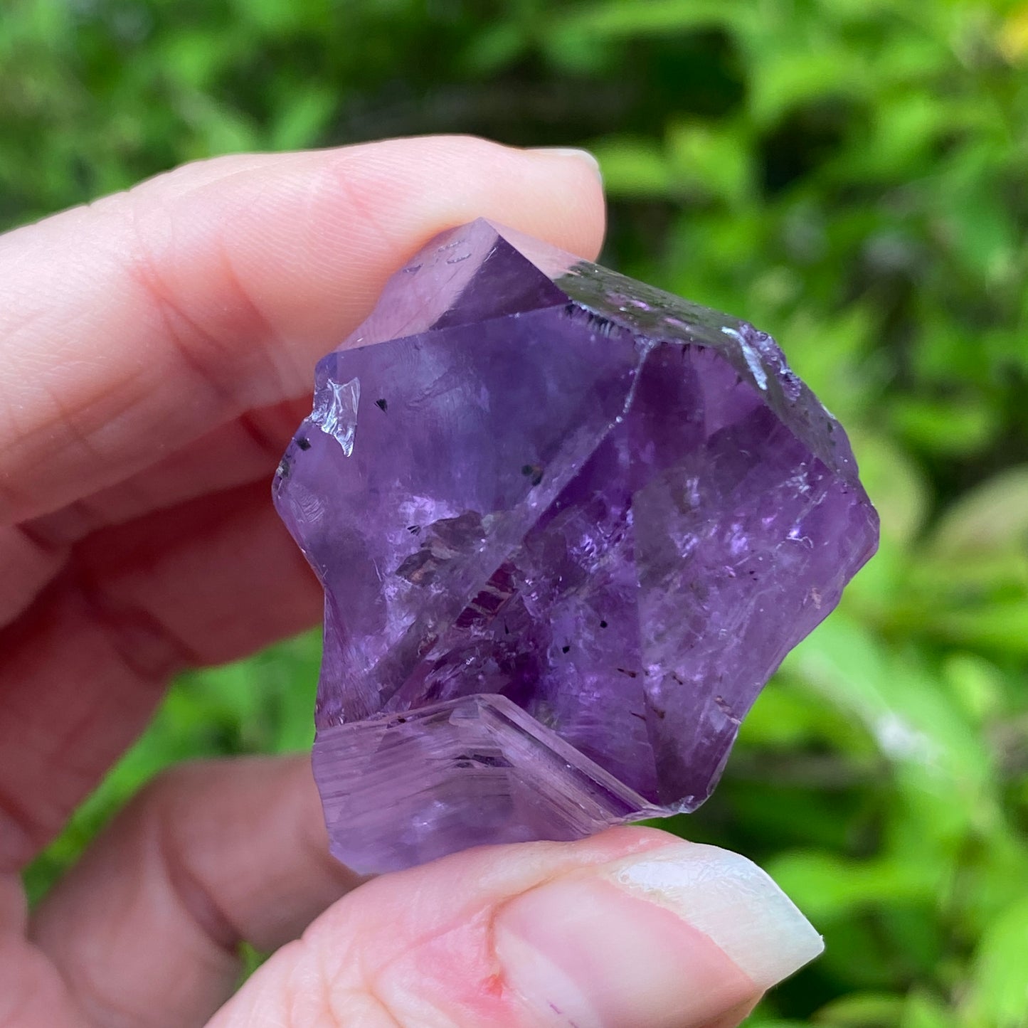 Amethyst Point with Goethite