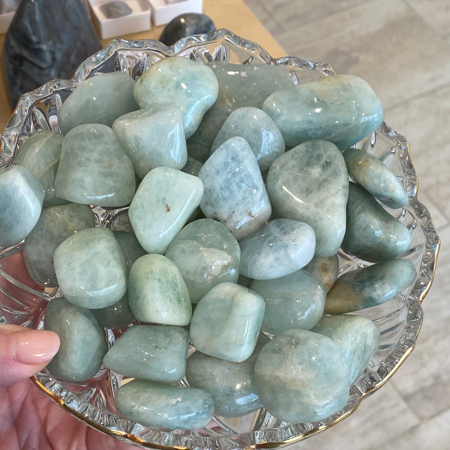 Aquamarine Stone, Brazil, Old Stock