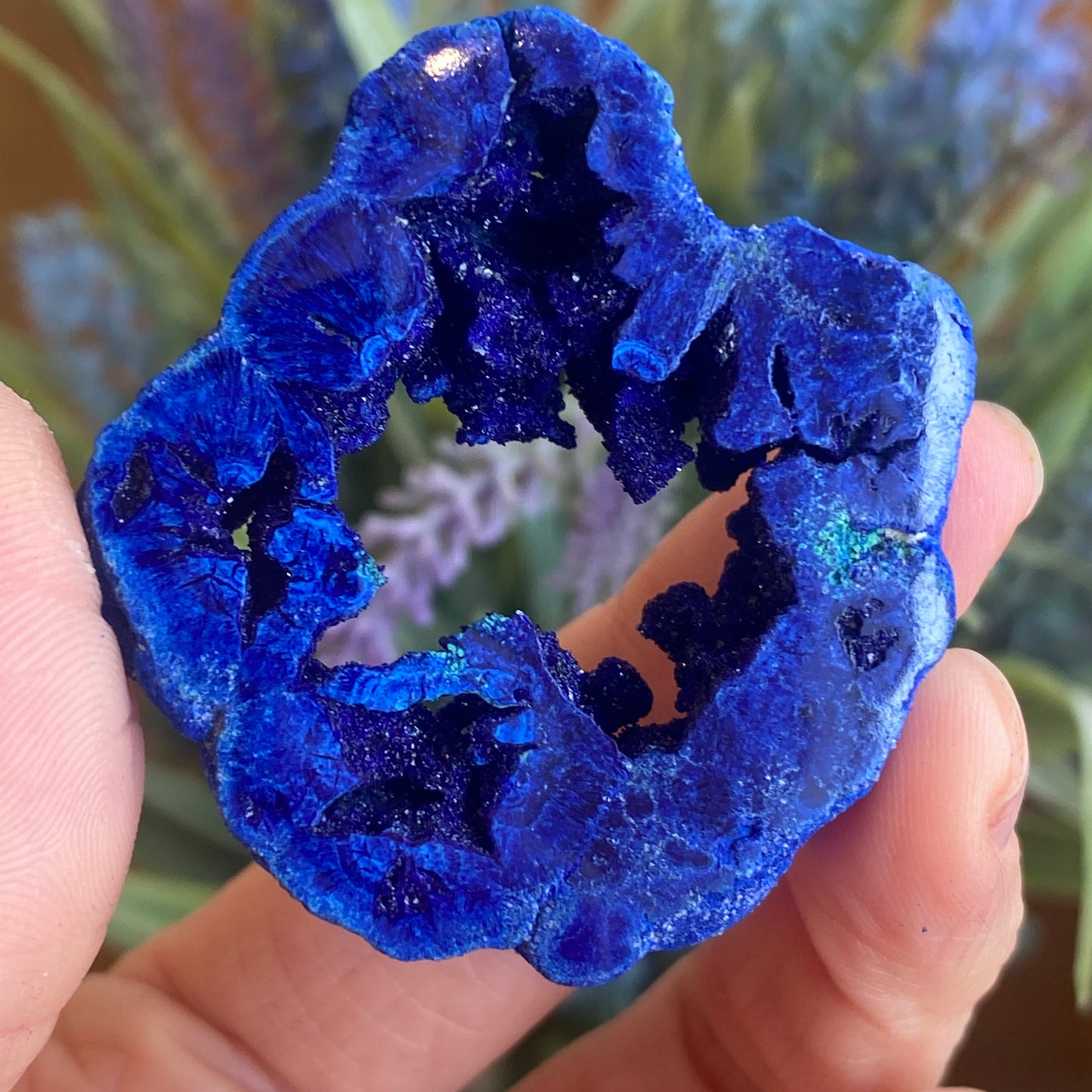 Azurite Geode Ring