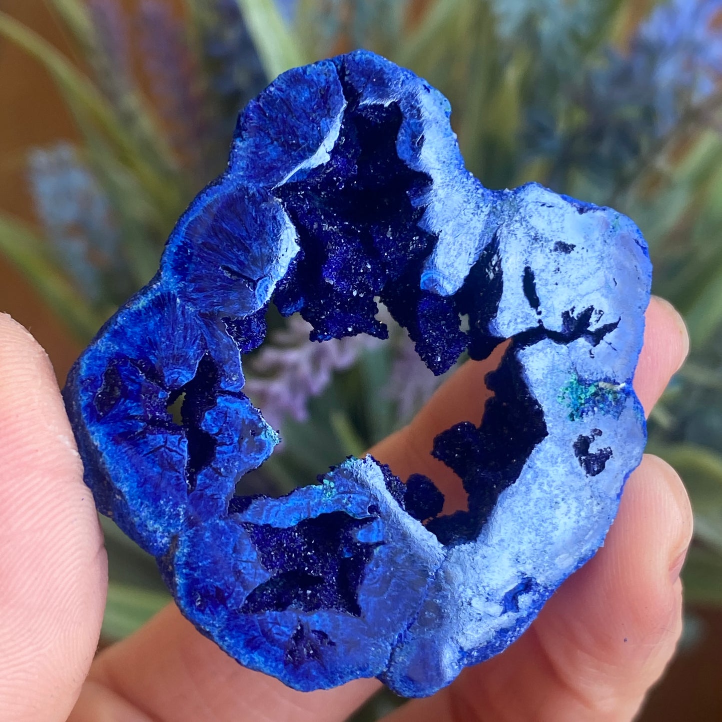 Azurite Geode Ring