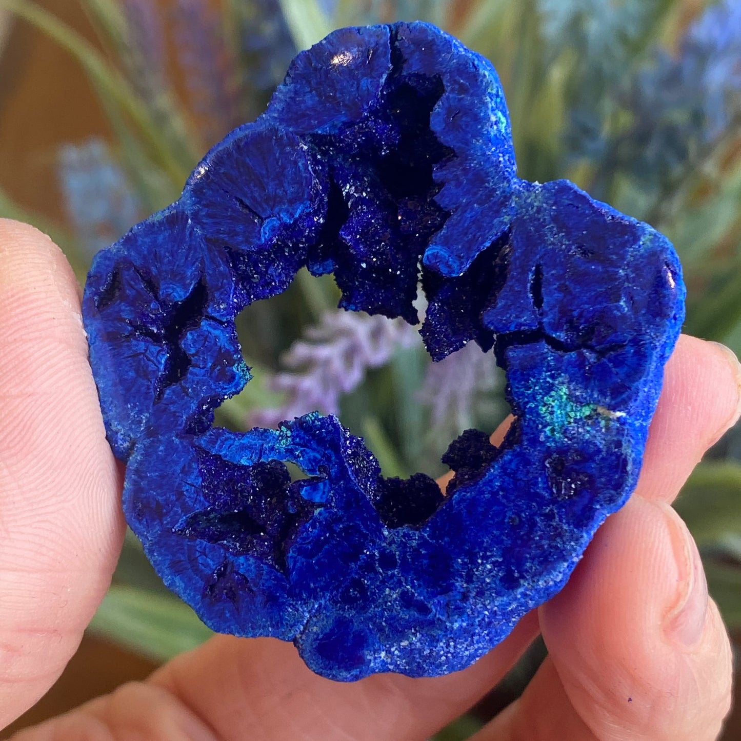 Azurite Geode Ring