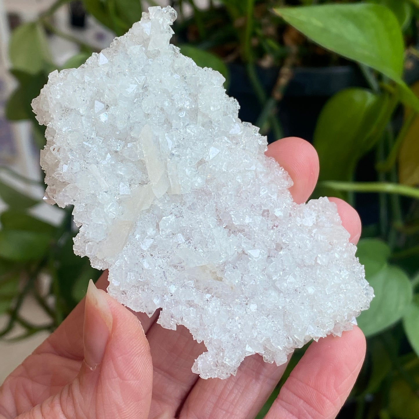 Barite on Apophyllite Specimen