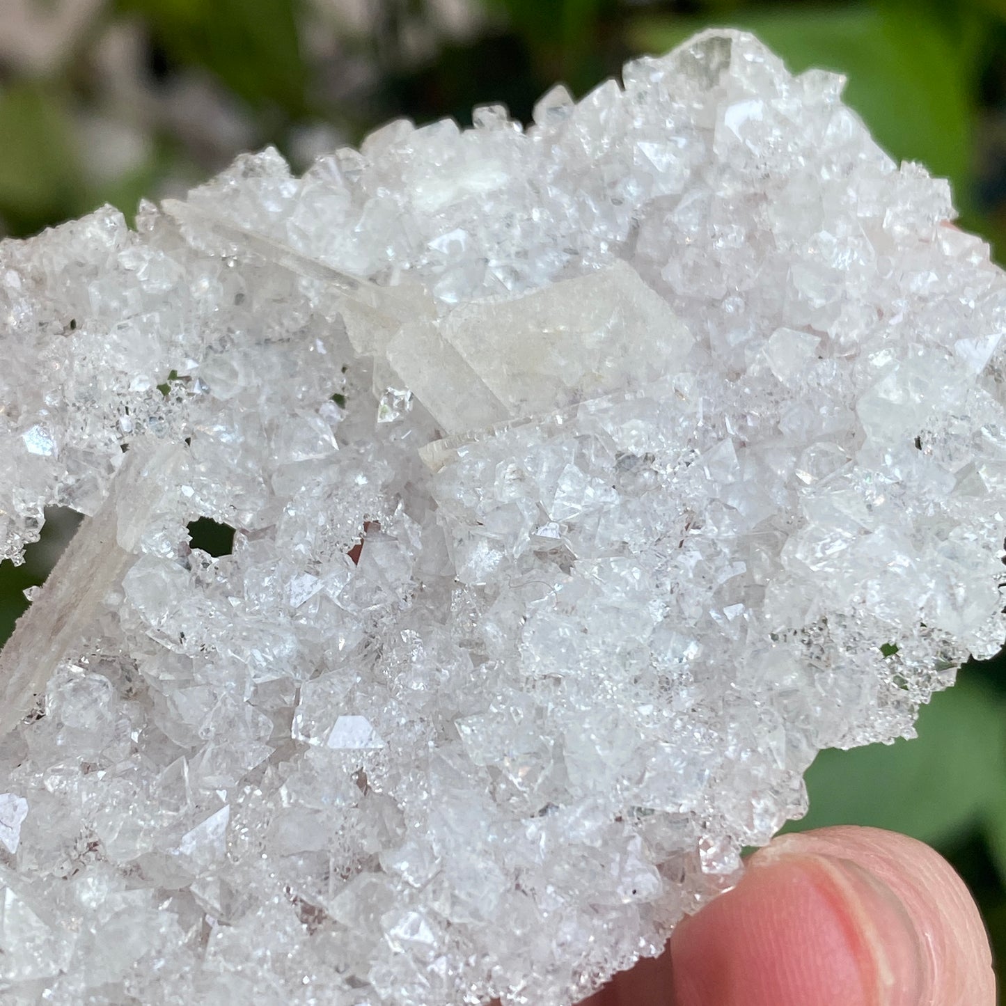 Barite on Apophyllite Specimen