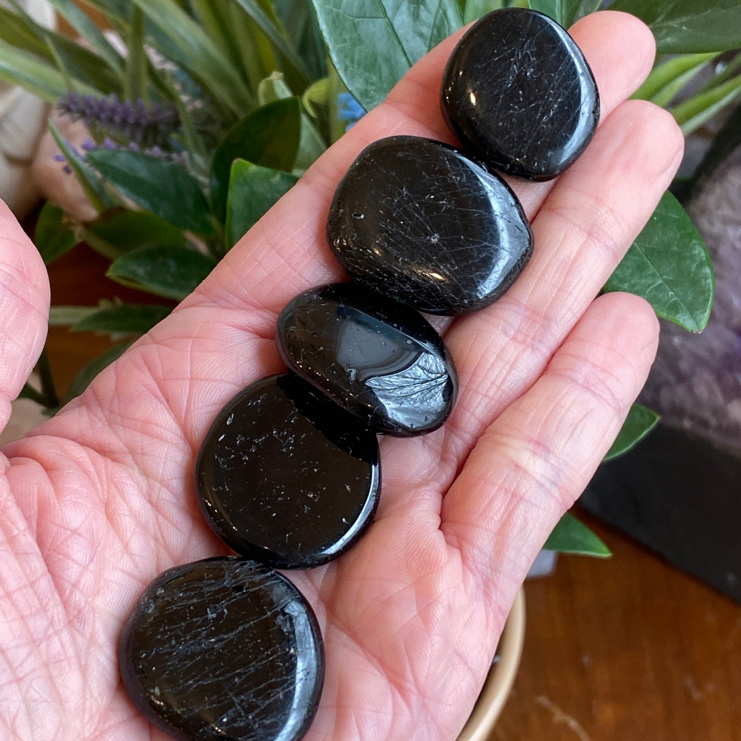 Black Tourmaline Worry Stone