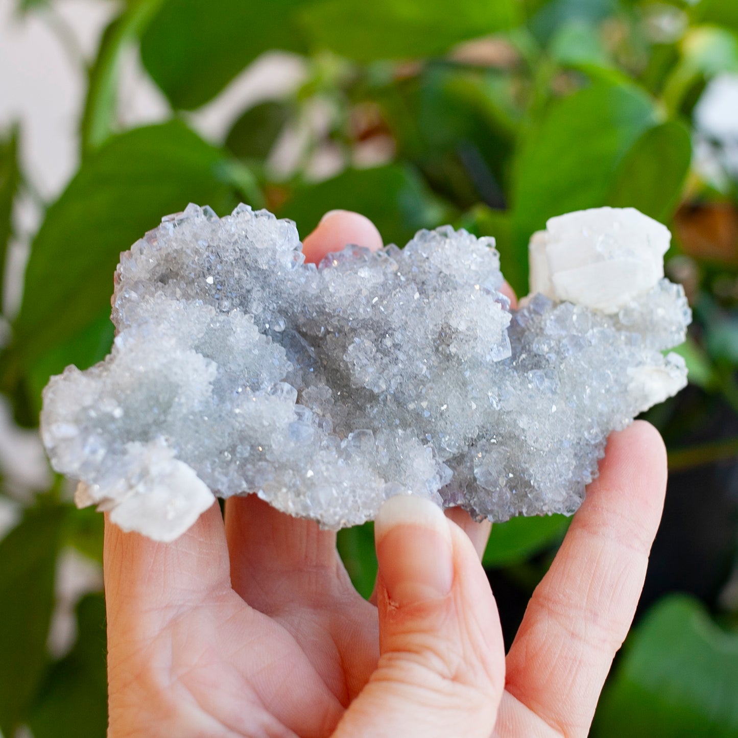 Blue Fluorite with Barite, Jaimina Mine, Asturias, Spain