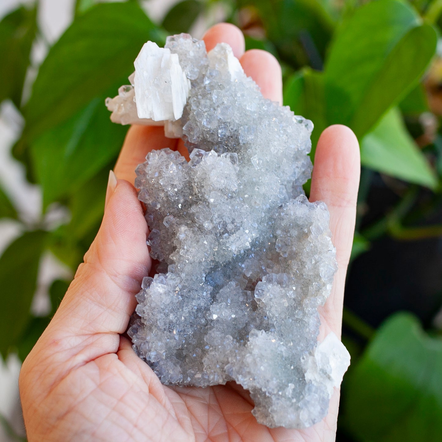 Blue Fluorite with Barite, Jaimina Mine, Asturias, Spain