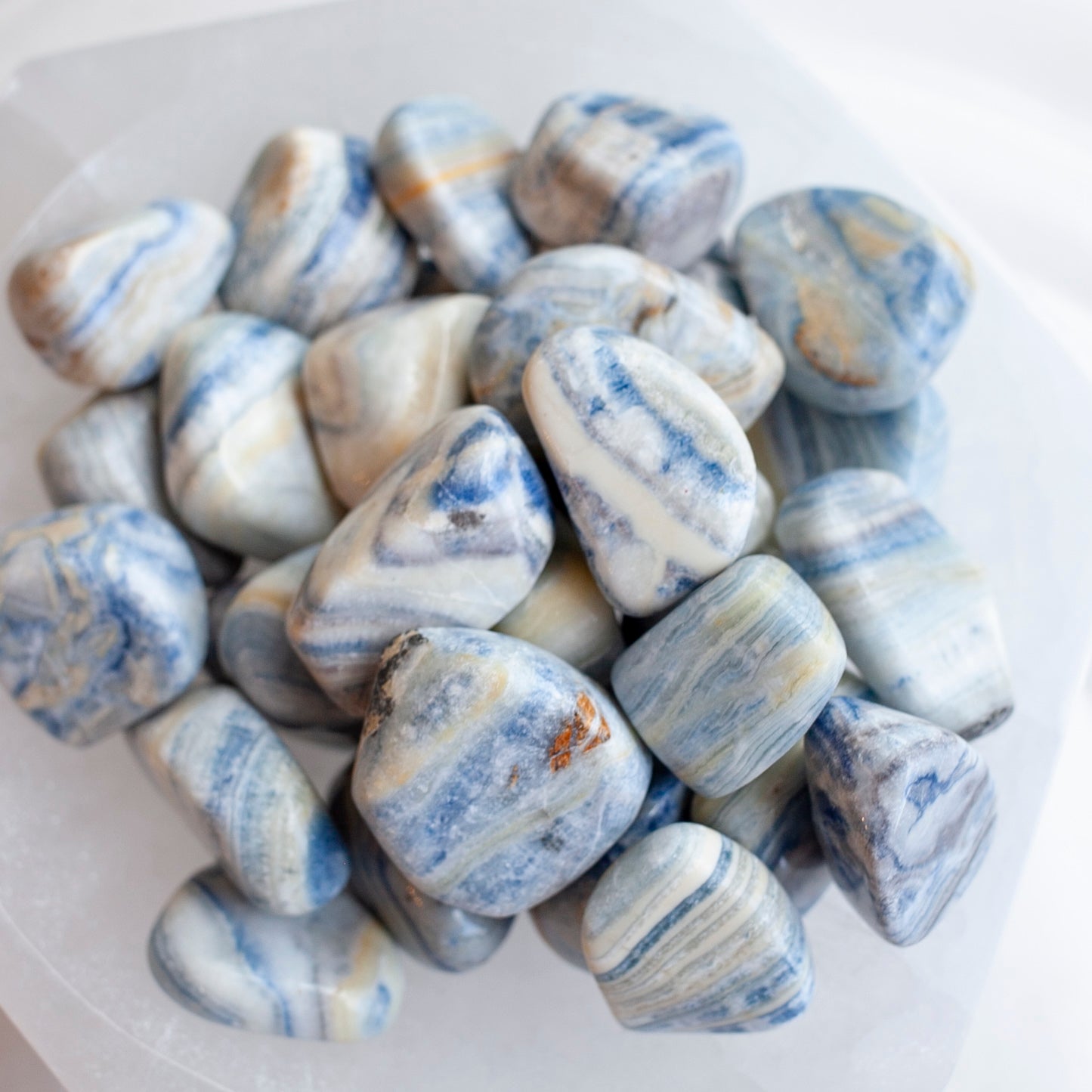 Blue Scheelite Stone, Turkish Calcite in Dolomite