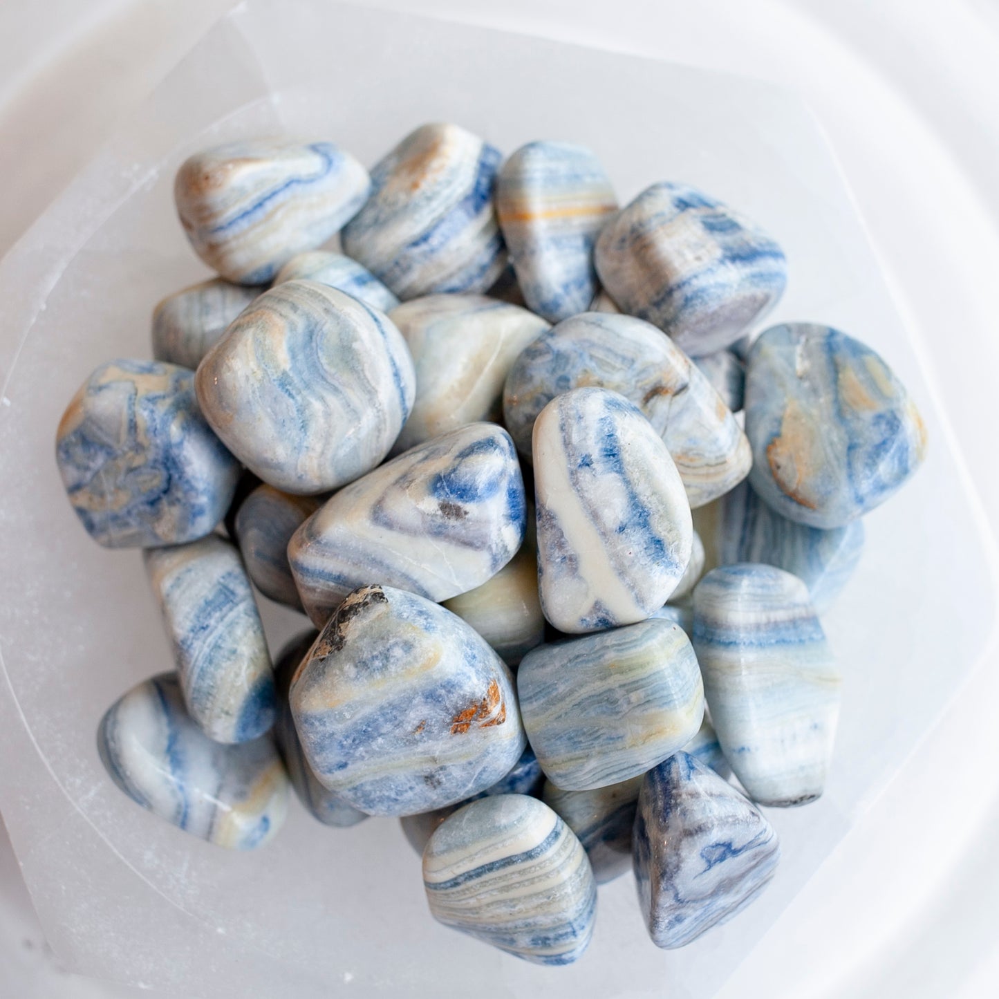 Blue Scheelite Stone, Turkish Calcite in Dolomite