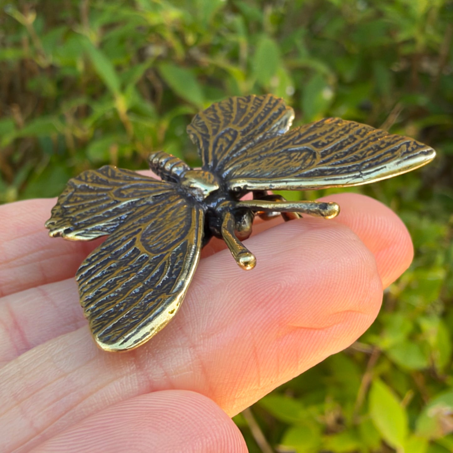 Butterfly Figurine, Solid Brass Spirit Animal