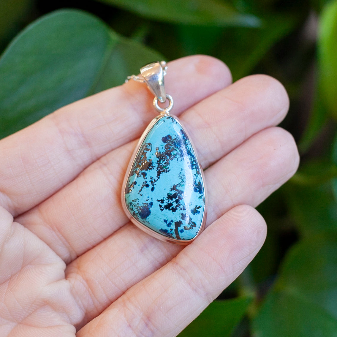 Chrysocolla Azurite Pendant