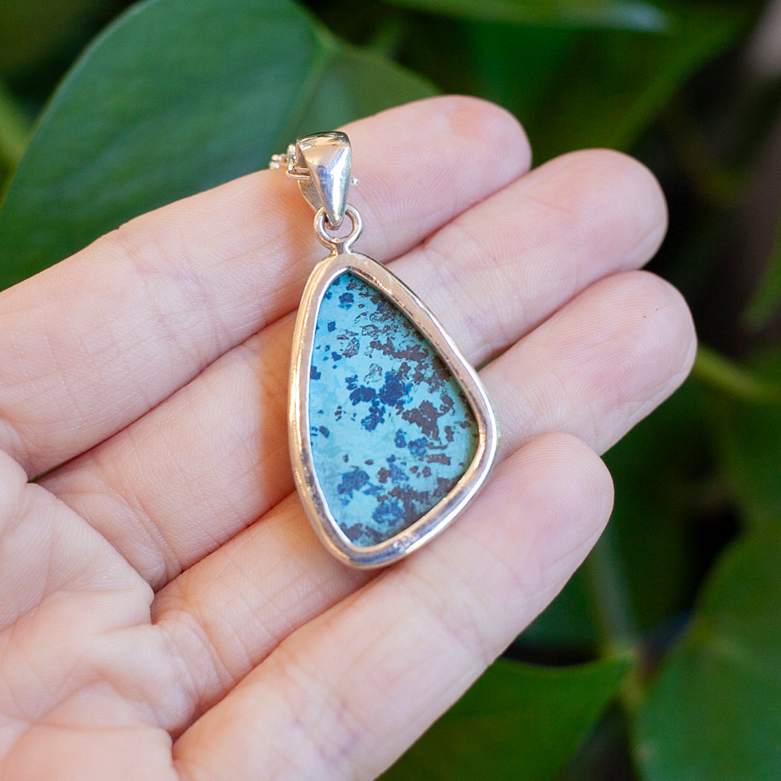 Chrysocolla Azurite Pendant