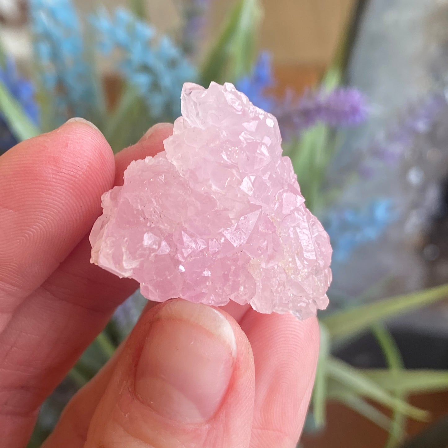 Crystallized Rose Quartz, Rare