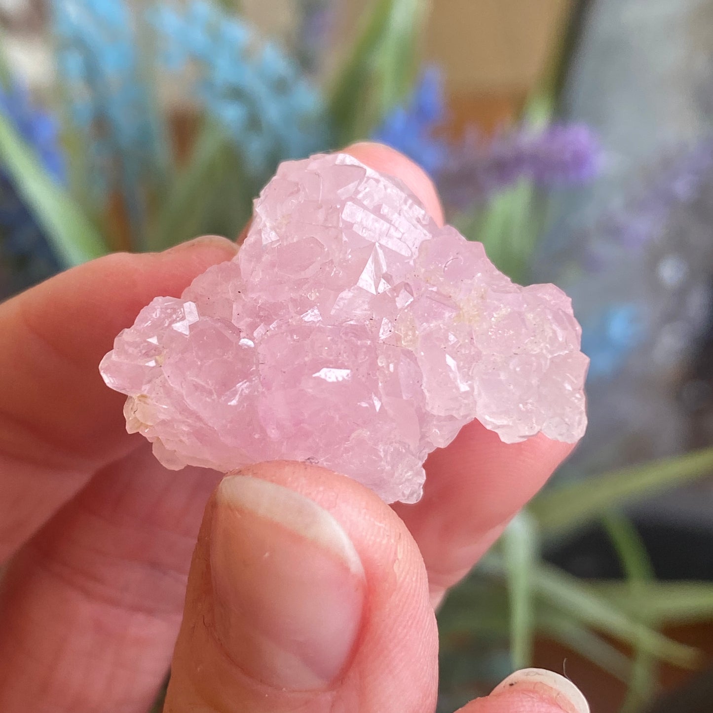 Crystallized Rose Quartz, Rare