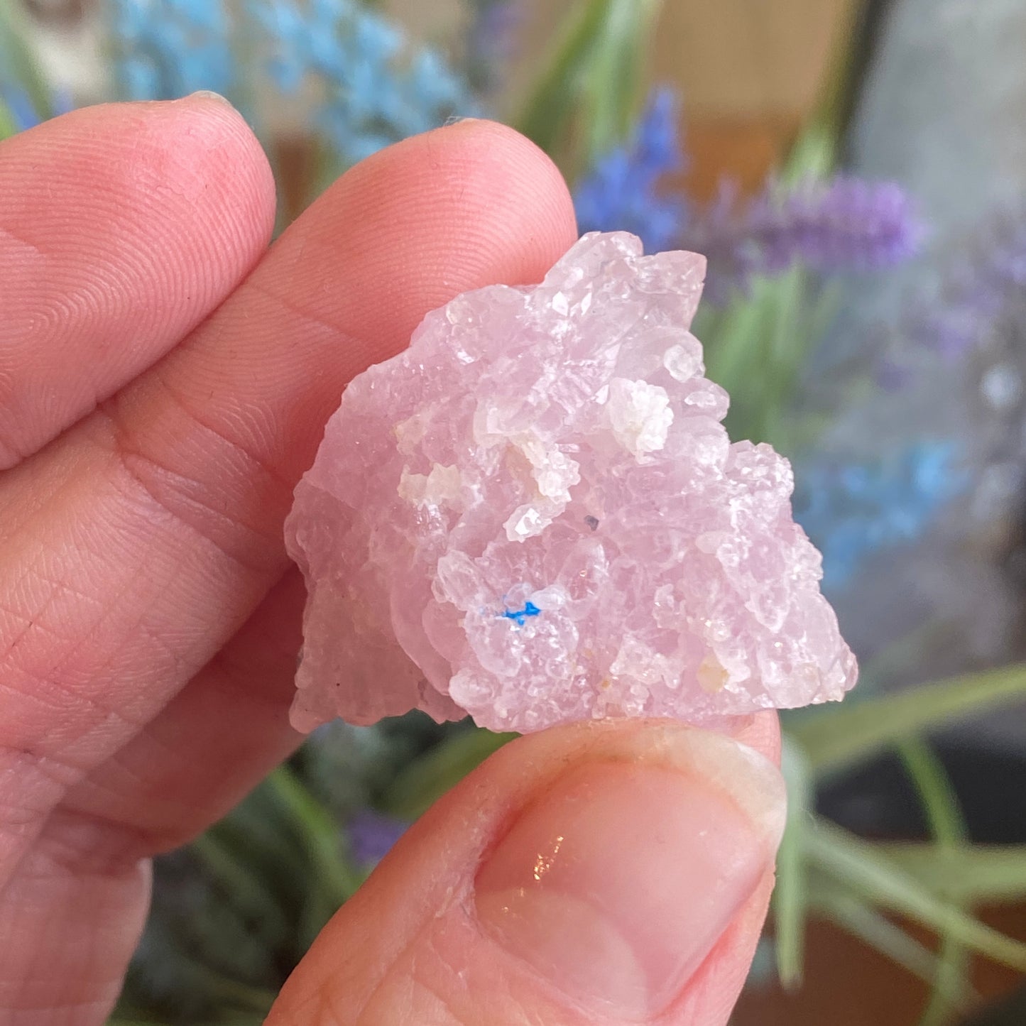Crystallized Rose Quartz, Rare