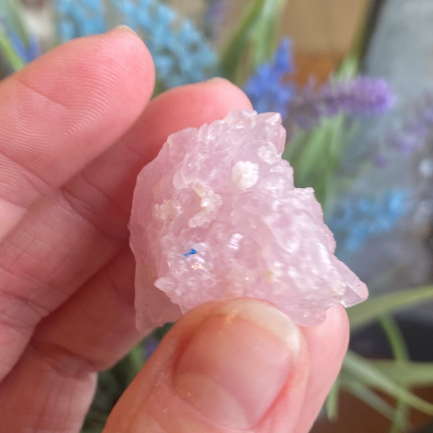 Crystallized Rose Quartz, Rare