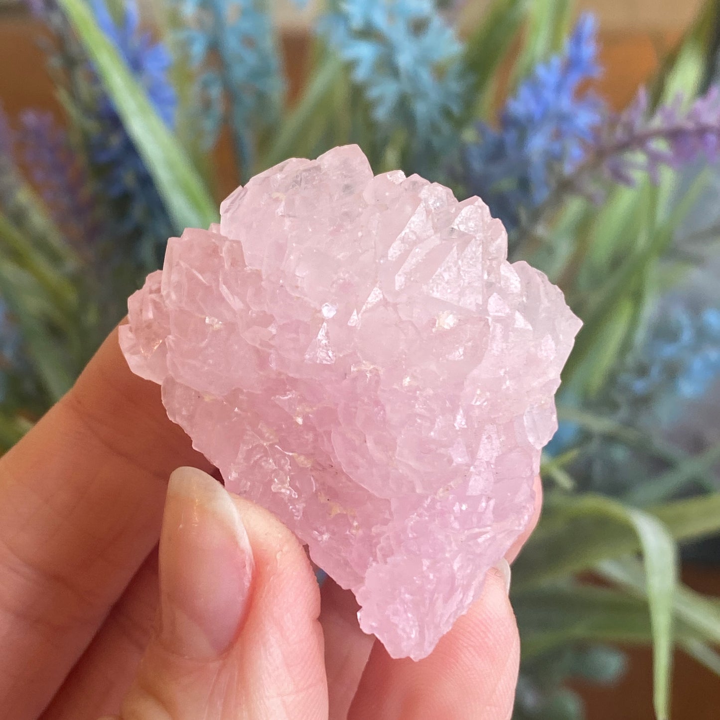 Crystallized Rose Quartz, Rare