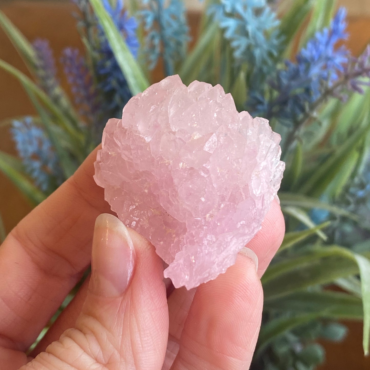 Crystallized Rose Quartz, Rare