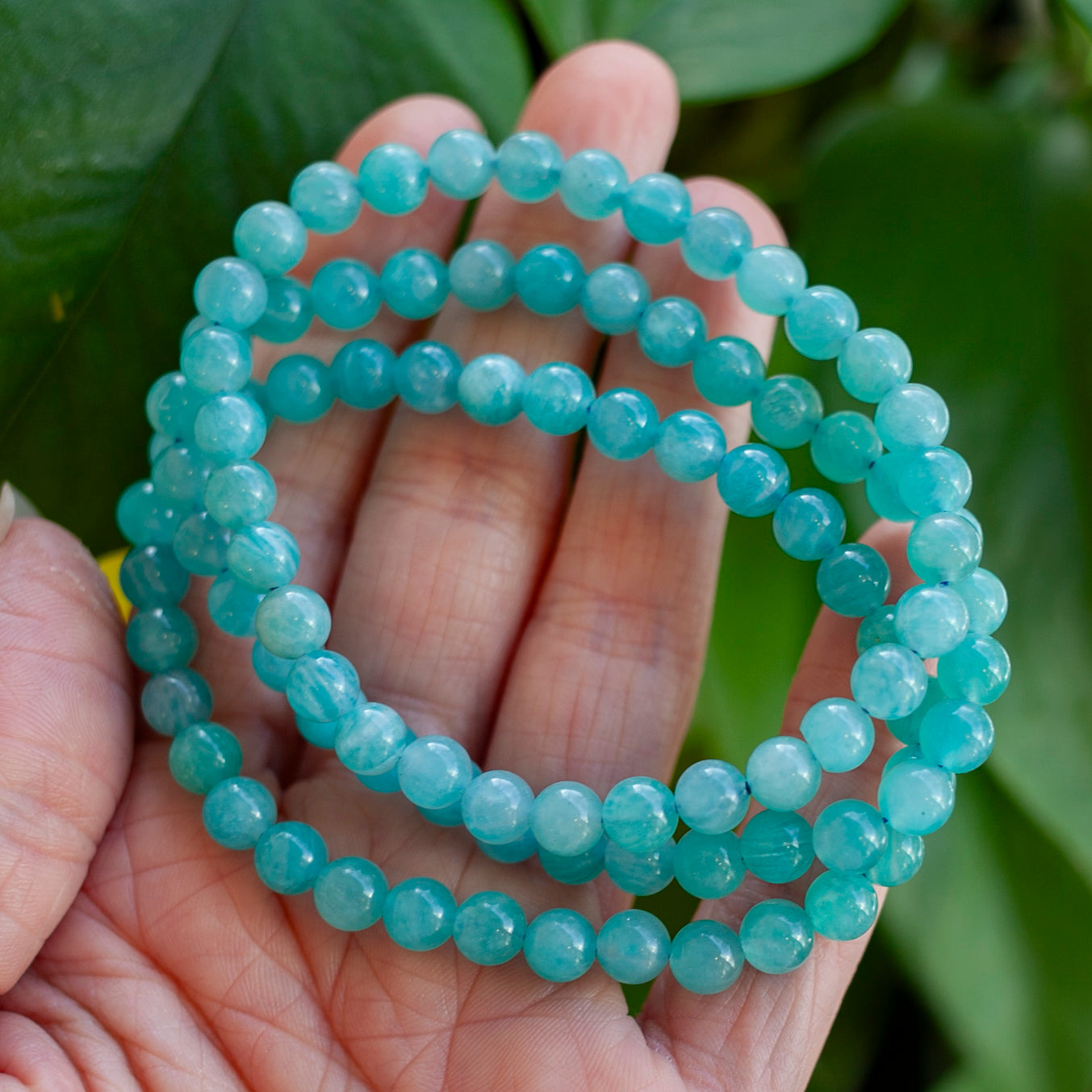 Gel Amazonite Bracelet, 6mm