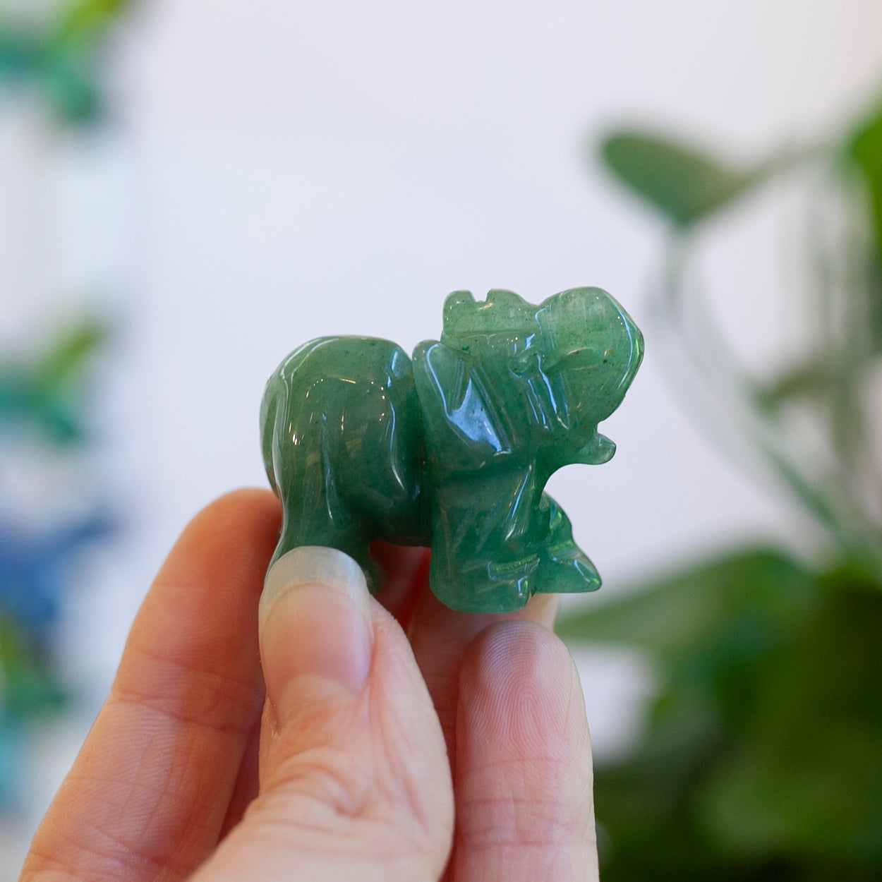 Green Aventurine Elephant