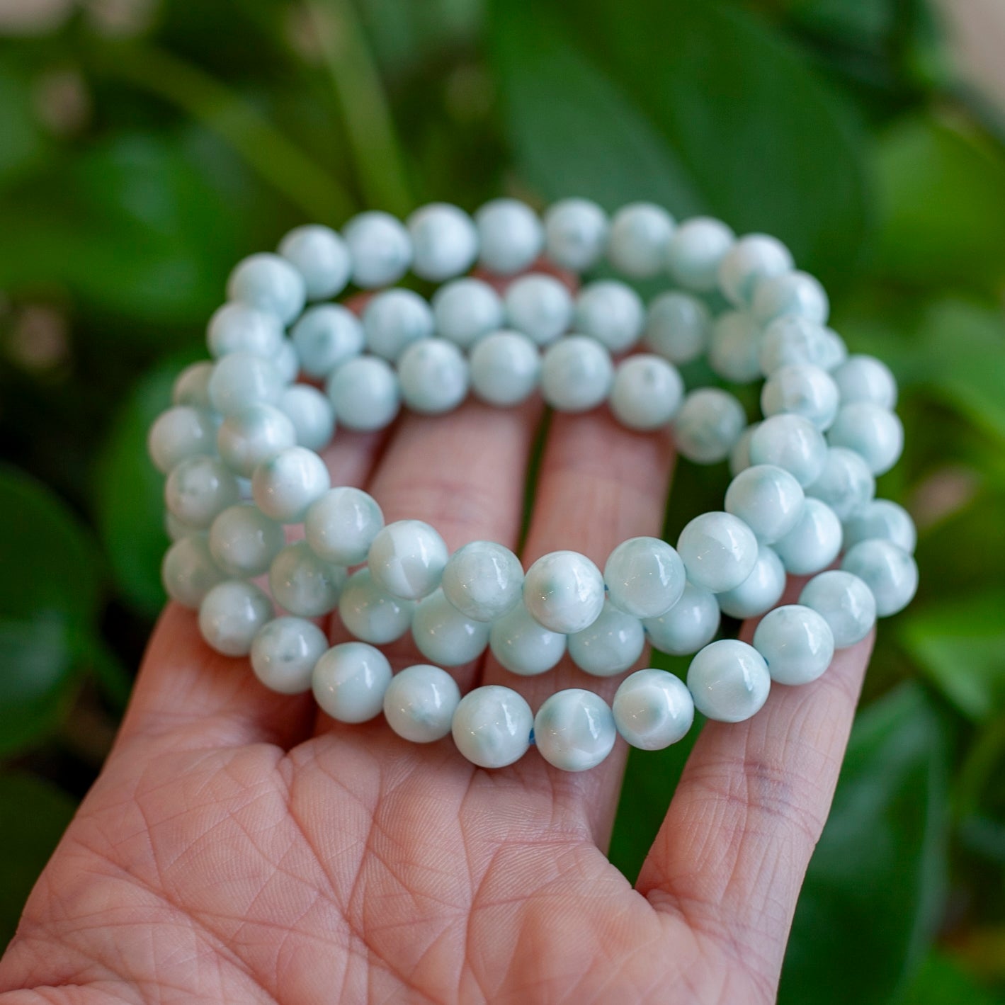 Garnierite, Green Moonstone Bracelet