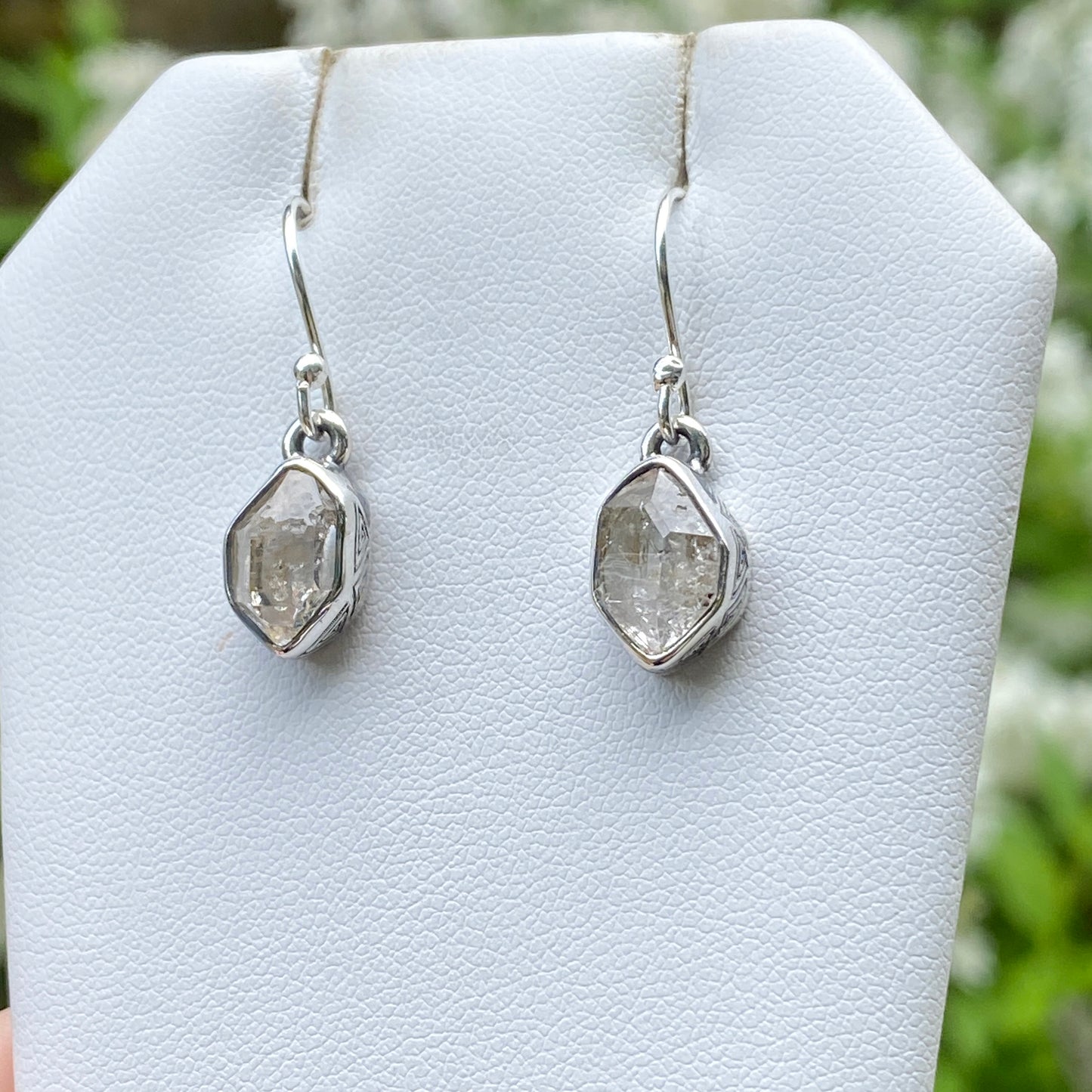 Herkimer Diamond Earrings, .925 Sterling Silver