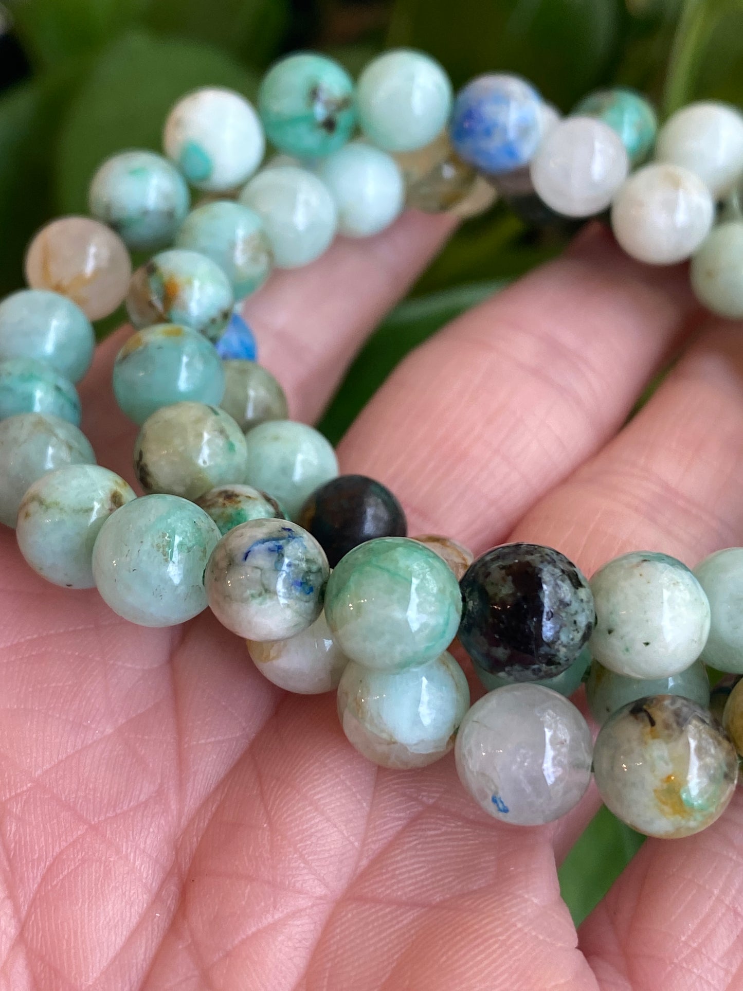 Phoenix Stone Bracelet, Turquoise, Chrysocolla, Malachite
