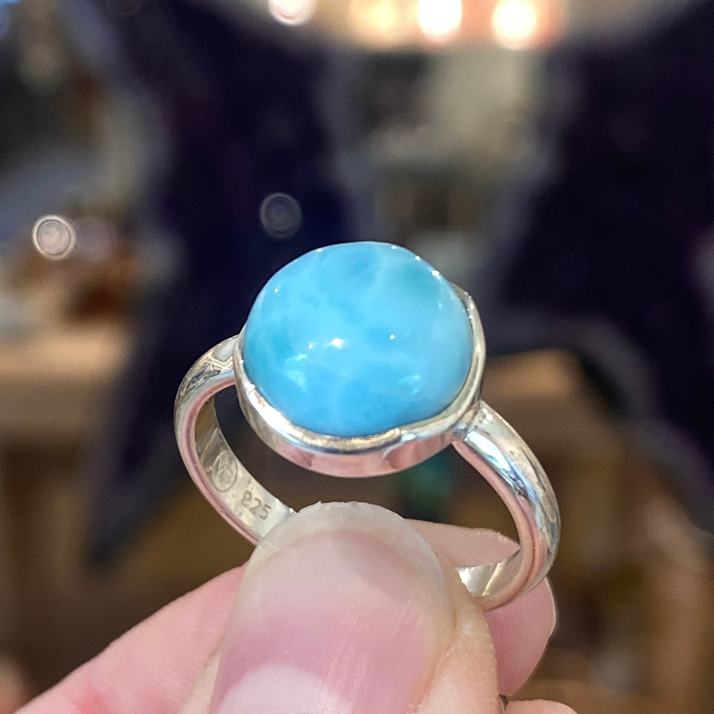 Larimar Ring, Size 8