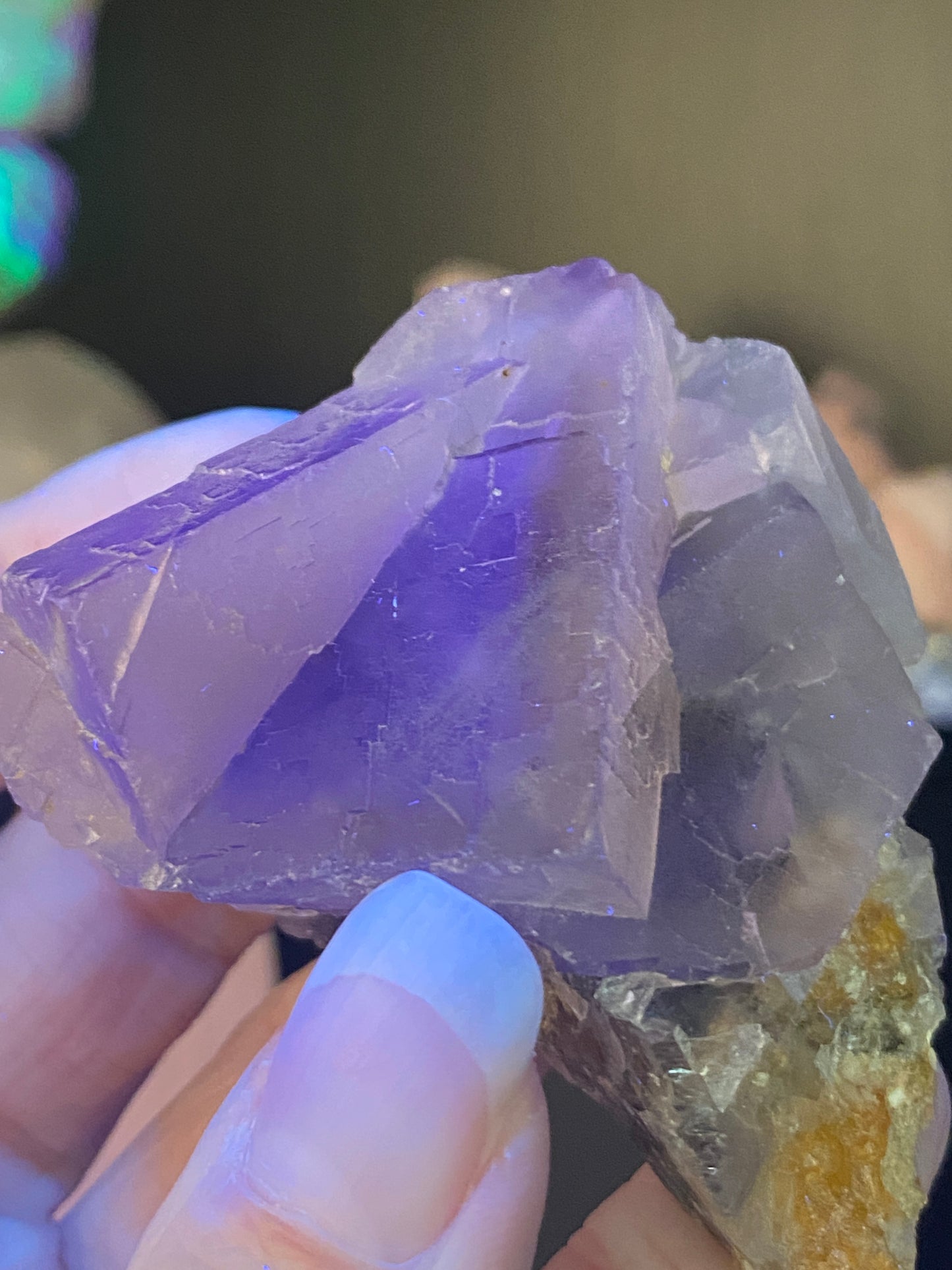 Fluorescent Fluorite Specimen, Deer Trail Mine Utah