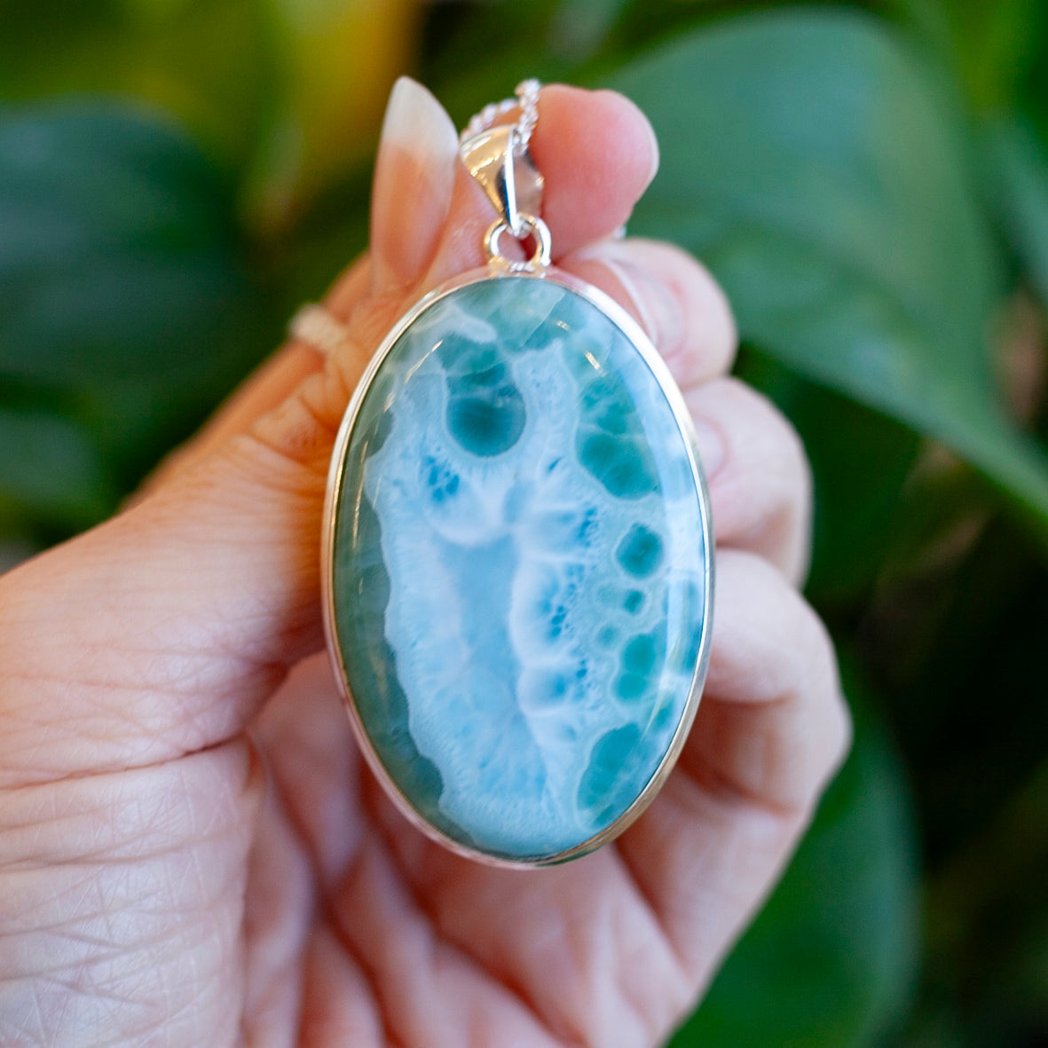 High Quality Larimar Pendant