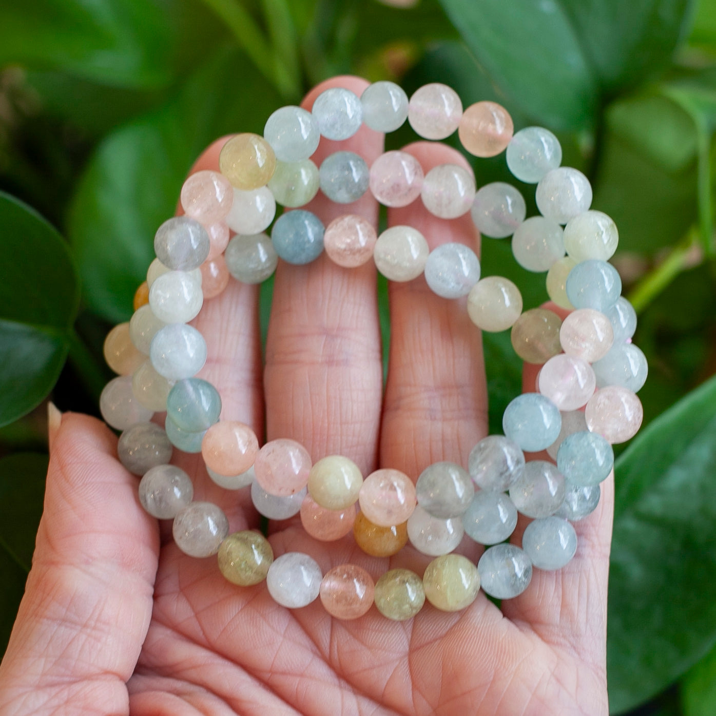 Beryl Bracelet, Morganite, Aquamarine
