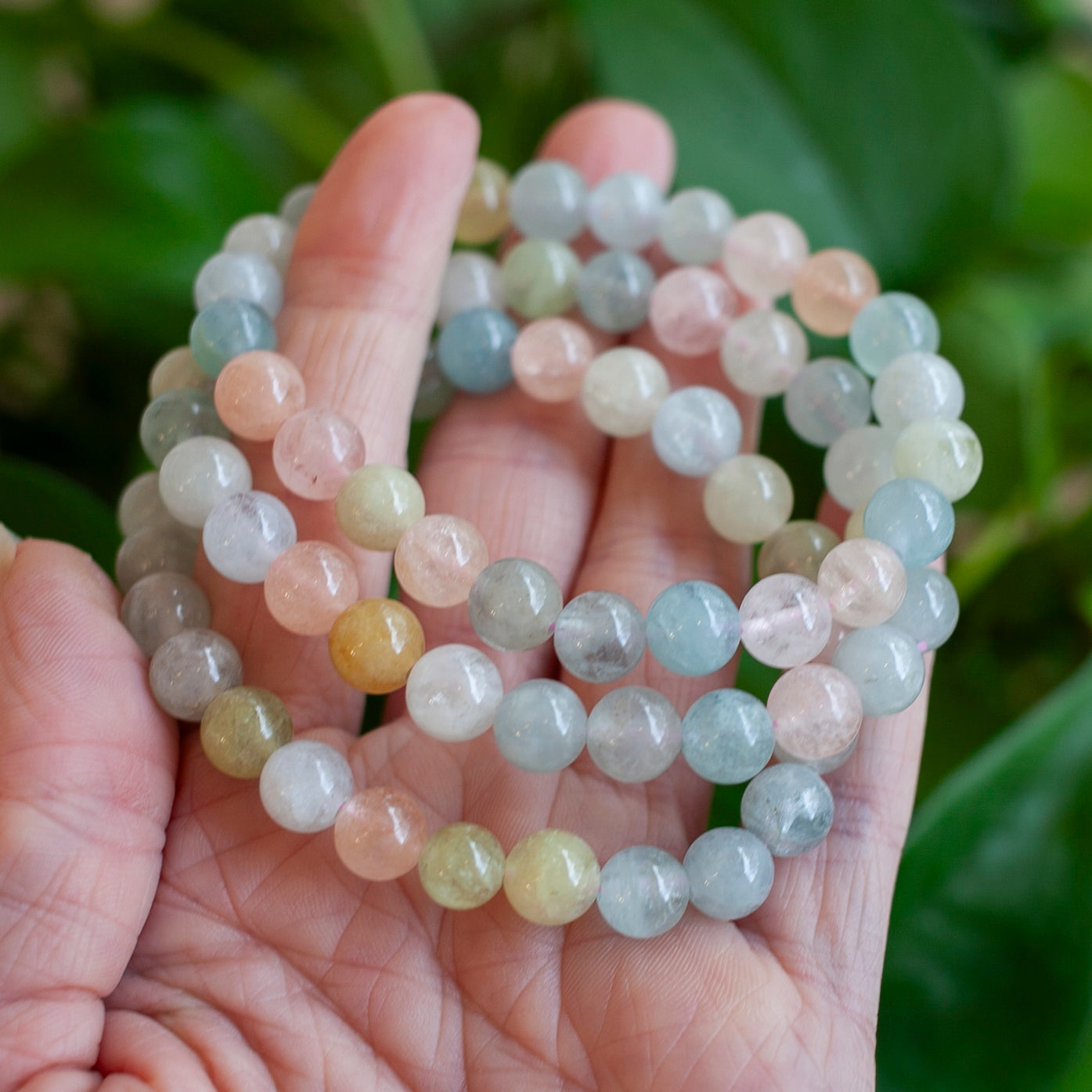 Beryl Bracelet, Morganite, Aquamarine