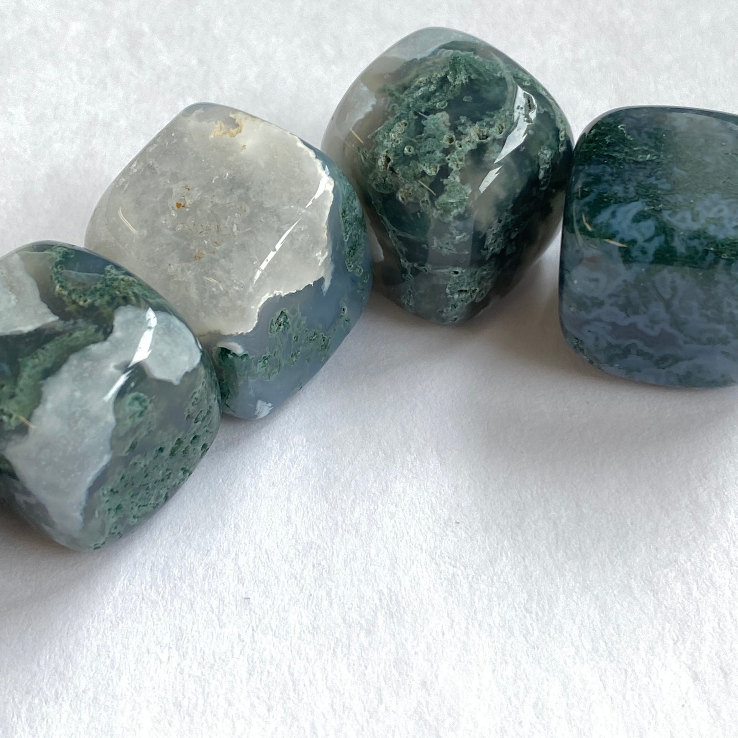 Moss Agate Cube