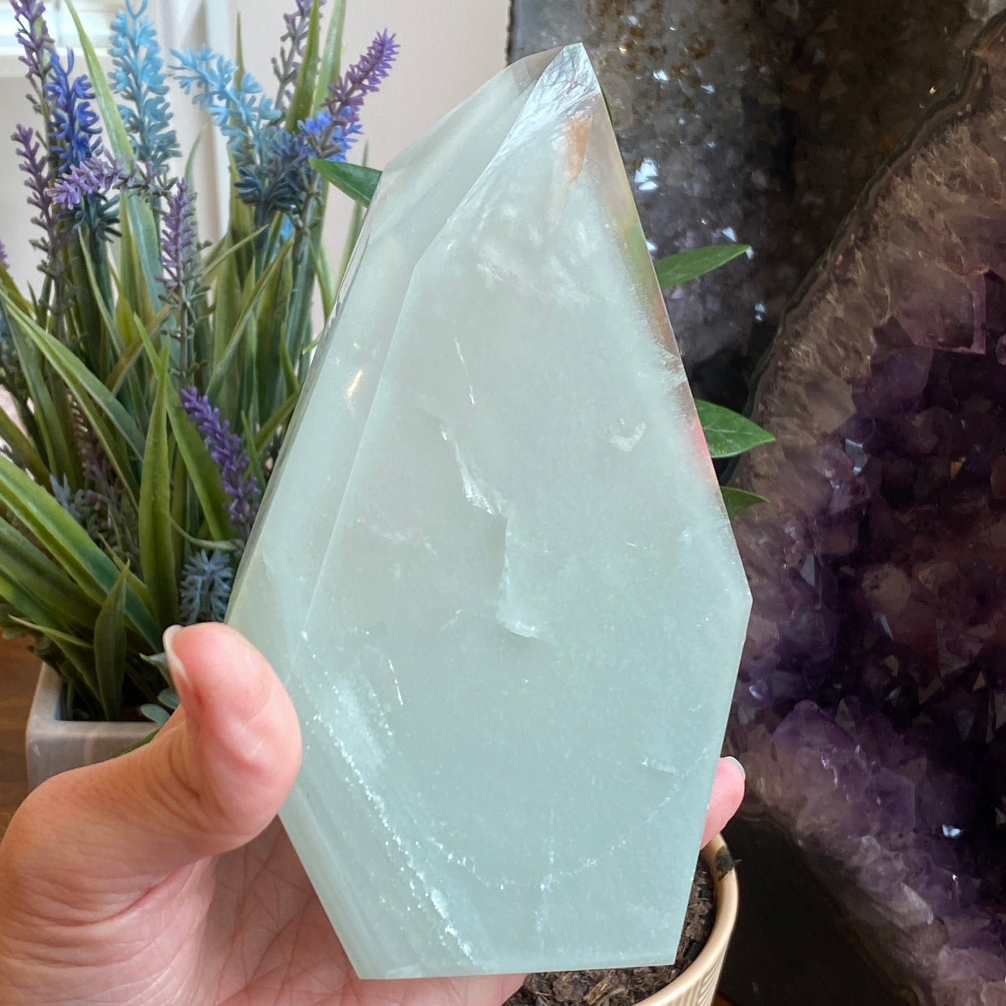 Chlorite Quartz Freeform, New Deposit Brazil