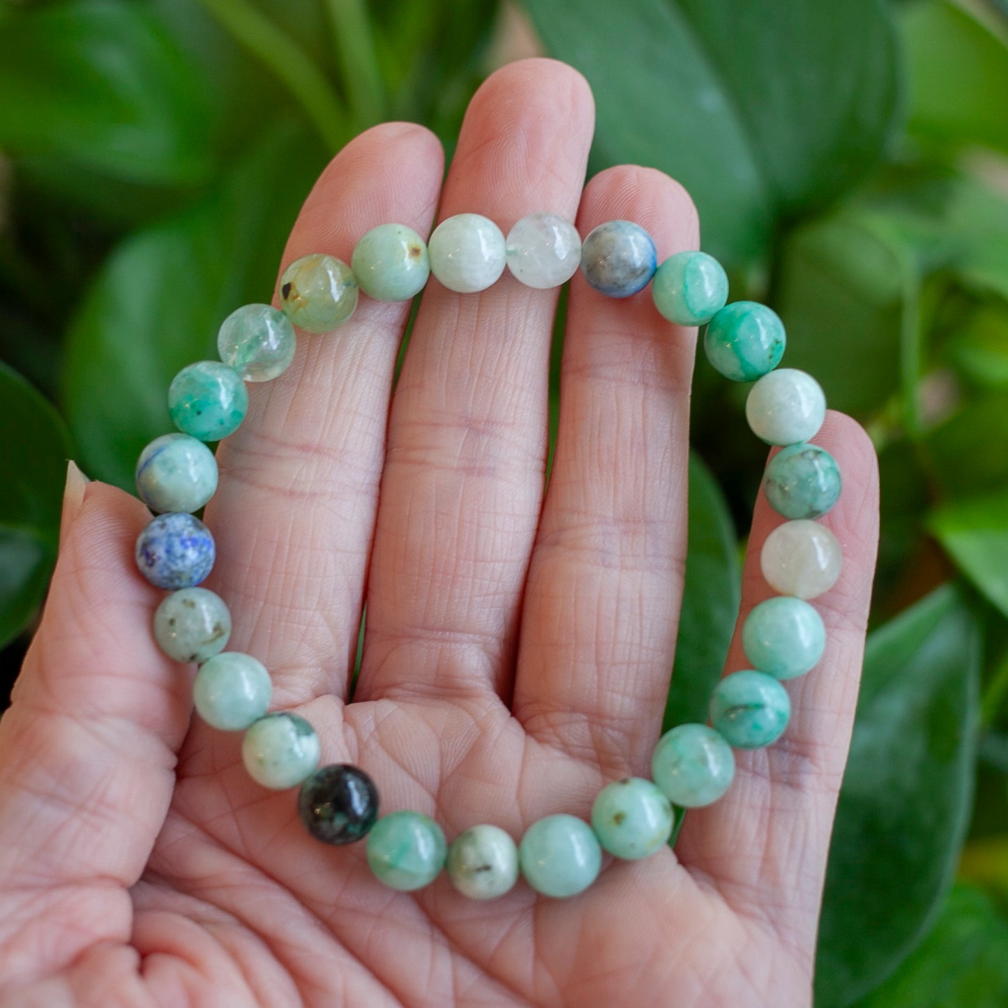 Phoenix Stone Bracelet, Turquoise, Chrysocolla, Malachite