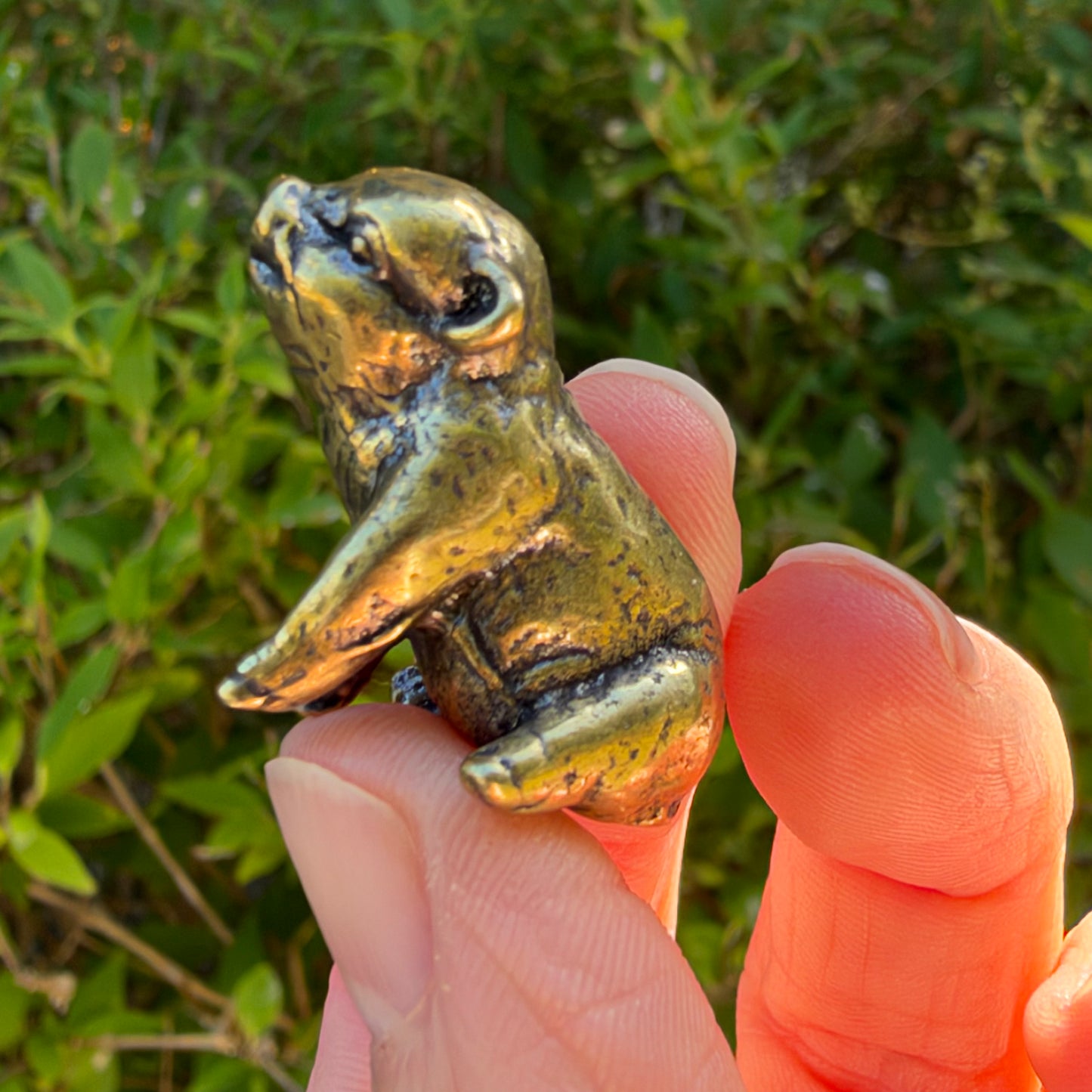 Pig Figurine, Solid Brass Spirit Animal