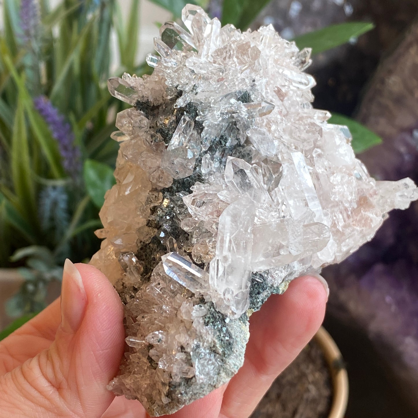 Pink Lemurian Quartz, Colombia