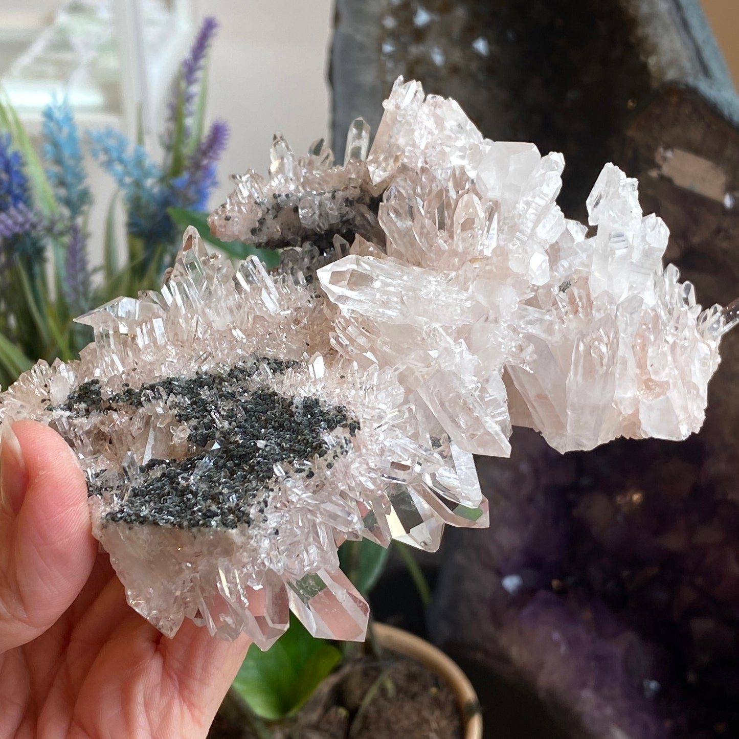 Pink Lemurian Quartz, Colombia