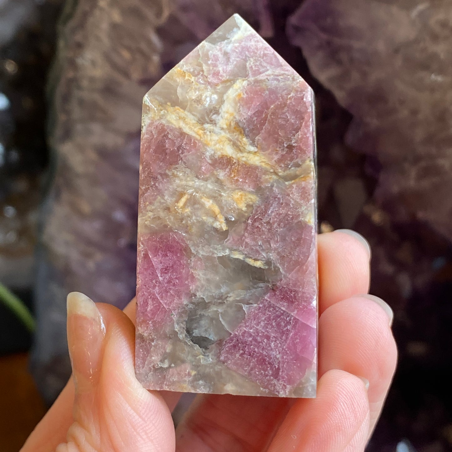 Pink Tourmaline Point
