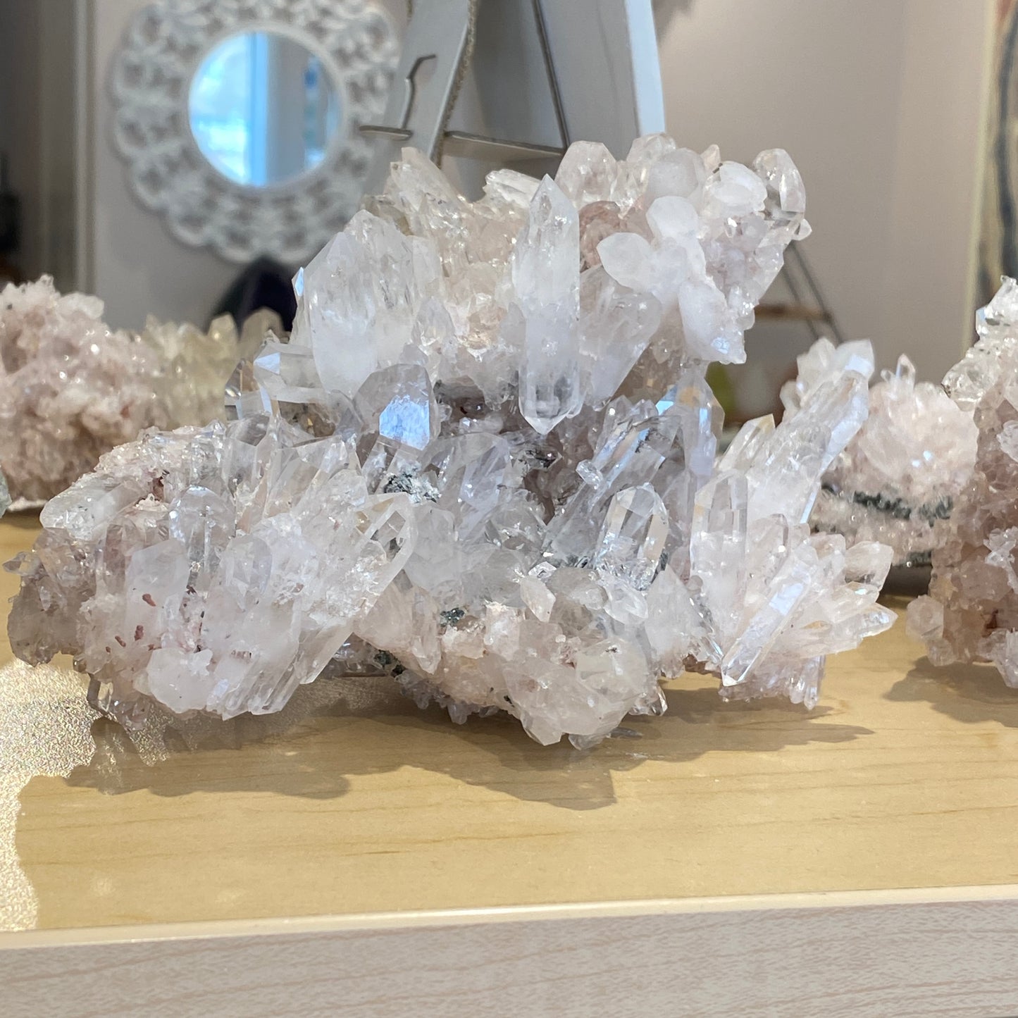 Pink Lemurian Quartz, Colombia, 1 Kilo!