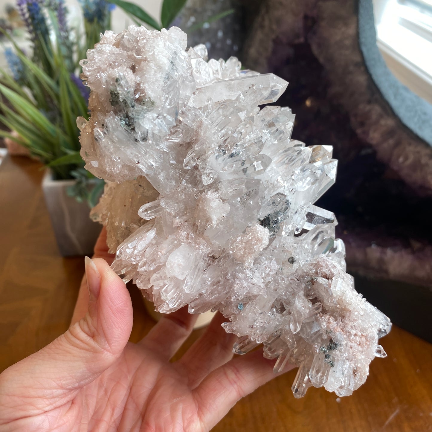Pink Lemurian Quartz, Colombia, 1 Kilo!