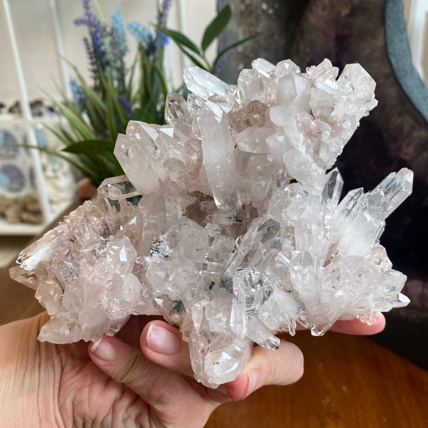 Pink Lemurian Quartz, Colombia, 1 Kilo!