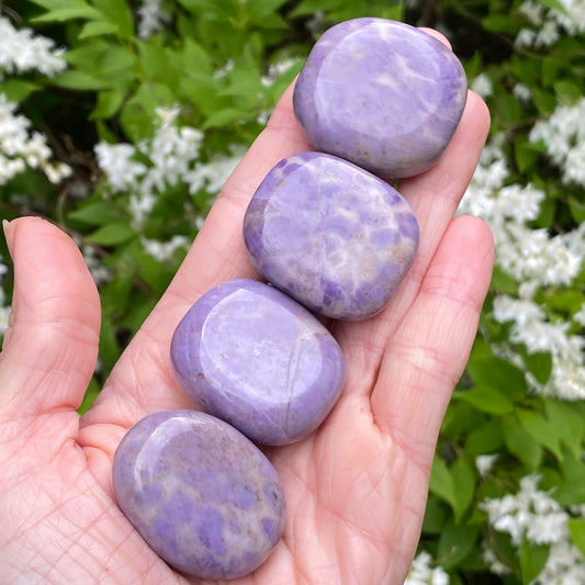 Turkish Purple Jade Worry Stone