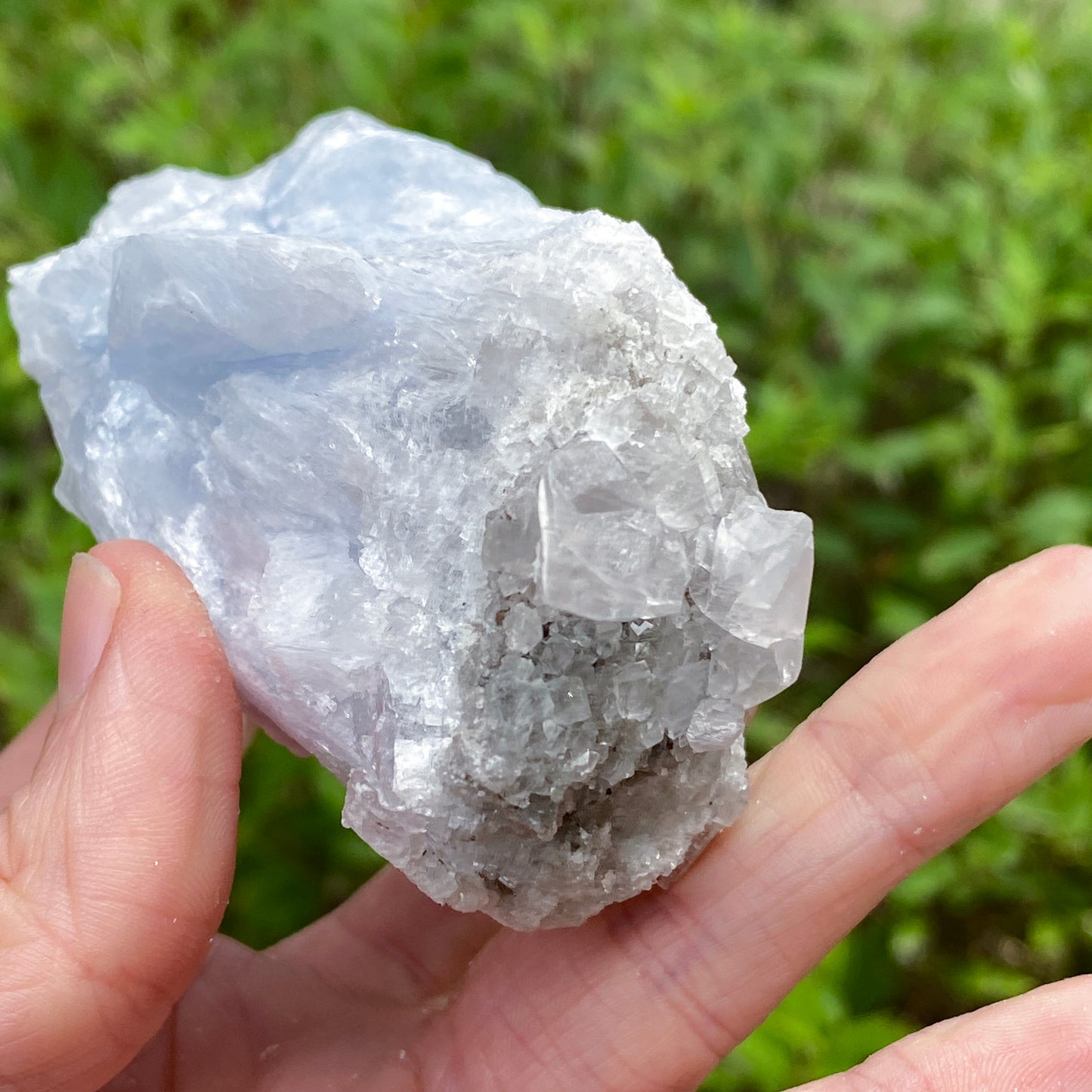 Blue Anhydrite 'Angelite', Empire State Mine New York
