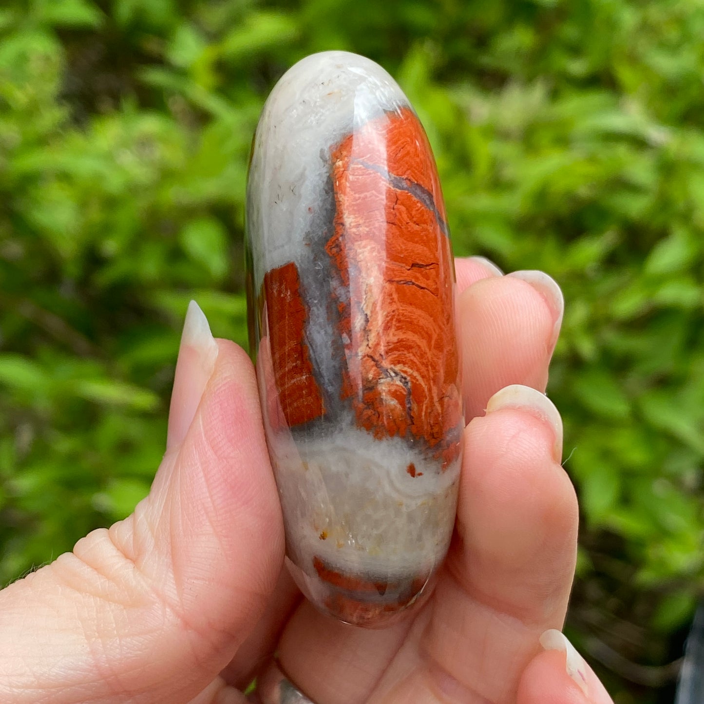 Red Jasper Palm Stone